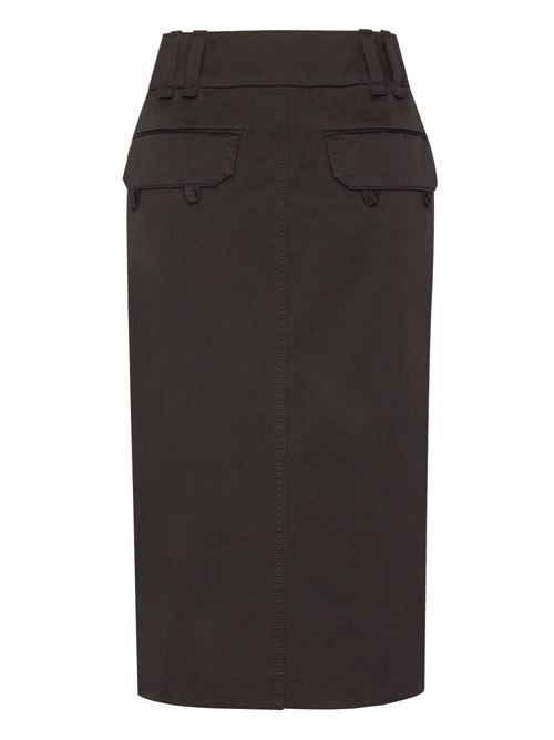 Cotton Pencil Skirt SAINT LAURENT | 786191Y04VF1376